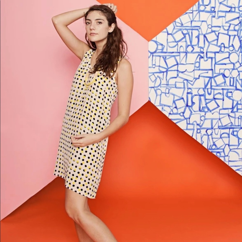 DUSEN DUSEN Peach Double Dot Tank Dress